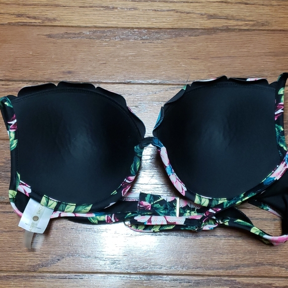 Shade & Shore floral padded bikini top - 38B EUC - Picture 5 of 9
